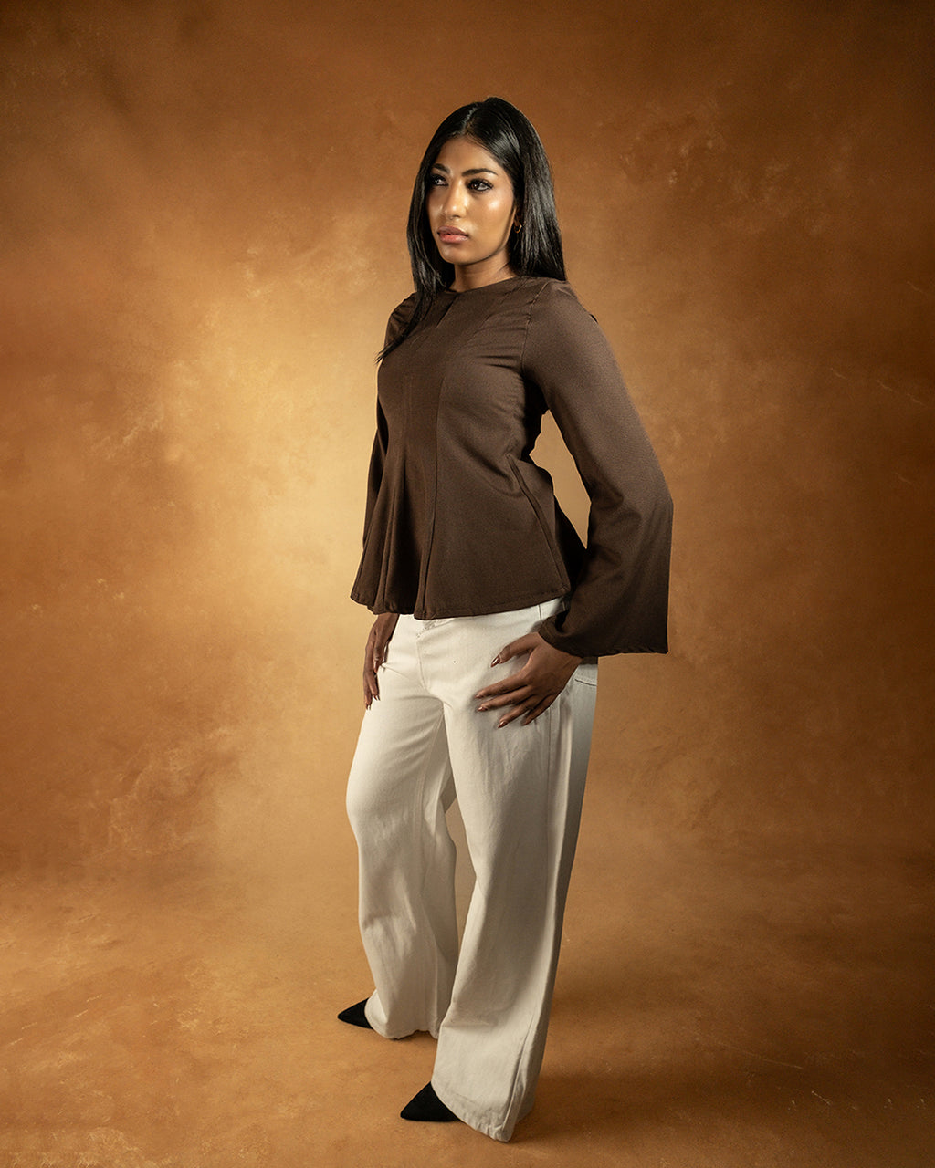 Nor Top in brown